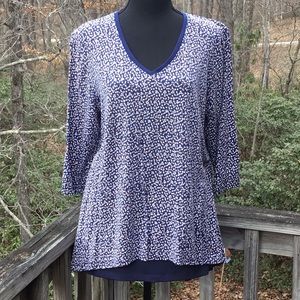 TENNIS JoFit Navy Bubble Top